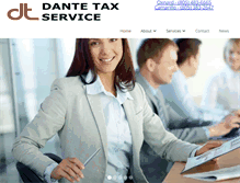 Tablet Screenshot of dantetax.com